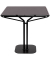 Bistrotisch TBISC80X80M.01, 75cm (H), 80x80cm (BxT), quadratisch, schwarz / schwarz
