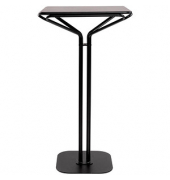 Bistrotisch TBISCH60X60M.01, 110cm (H), 60x60cm (BxT), quadratisch, schwarz / schwarz