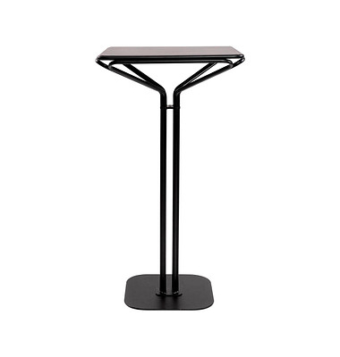 Bistrotisch TBISCH60X60M.01, 110cm (H), 60x60cm (BxT), quadratisch, schwarz / schwarz