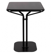 Bistrotisch TBISC60X60L.01, 75cm (H), 60x60cm (BxT), quadratisch, schwarz / schwarz