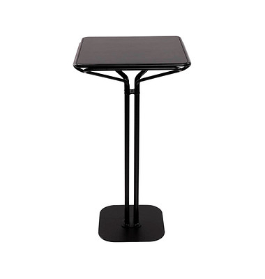 Bistrotisch TBISCH60X60L.01, 110cm (H), 60x60cm (BxT), quadratisch, schwarz / schwarz