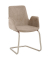 Besuchersessel myHELIOS hellbraun chrom Stoff