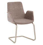 Besuchersessel myHELIOS mauve chrom Stoff