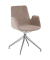 Besuchersessel myHELIOS mauve Aluminium poliert Stoff