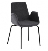Besuchersessel myHELIOS anthrazit schwarz Stoff
