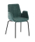 Besuchersessel myHELIOS petrol schwarz Stoff