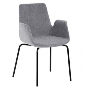 Besuchersessel myHELIOS grau schwarz Stoff