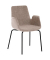 Besuchersessel myHELIOS mauve schwarz Stoff