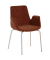 Besuchersessel myHELIOS rost chrom Stoff