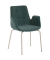 Besuchersessel myHELIOS petrol chrom Stoff