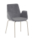 Besuchersessel myHELIOS grau chrom Stoff