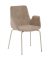 Besuchersessel myHELIOS hellbraun chrom Stoff