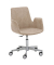Besuchersessel myHELIOS hellbraun Aluminium Stoff