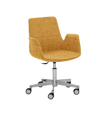 Besuchersessel myHELIOS senf Aluminium Stoff Besuchersessel myHELIOS senf Aluminium Stoff