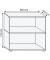 Aktenregal FlexWall weiß 80,0 x 40,0 x 74,6 cm