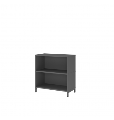 Hammerbacher Regal FlexWall 2OH Sockel graphit