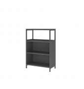 Regal FlexWall 3OH 1offen Sockel graphit