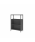 Hammerbacher Regal FlexWall 3OH 1offen Sockel graphit