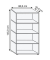 Aktenregal FlexWall weiß 80,0 x 40,0 x 145,0 cm