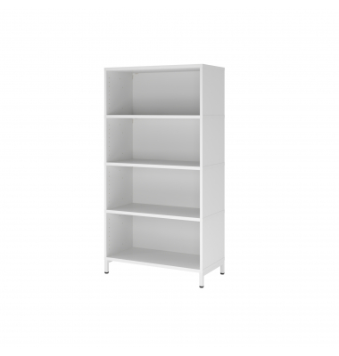 Regal FlexWall 4OH Sockel weiß