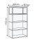 Aktenregal FlexWall grafit 80,0 x 40,0 x 145,0 cm