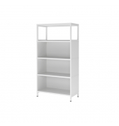 Regal FlexWall 4OH 1offen Sockel weiß