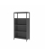 Hammerbacher Regal FlexWall 4OH 1offen Sockel graphit