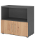 Regalschrank FlexWall, VFW28T1KGGRBS grafit, asteiche 1 Fachboden 80,0 x 40,0 x 74,6 cm