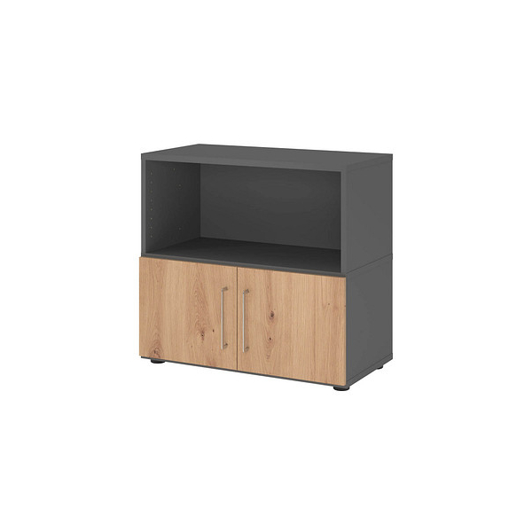 4032062307441 - Regalschrank FlexWall VFW28T1KG G R BS nein 2 OH grafit asteiche 80x746x40cm (BxHxT) 4032062307441 Hammerbacher