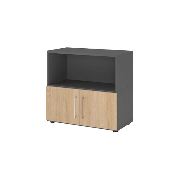 4032062307458 - Regalschrank FlexWall VFW28T1KG G E BS nein 2 OH grafit eiche 80x746x40cm (BxHxT) 4032062307458 Hammerbacher