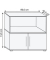 Regalschrank FlexWall, VFW28T1KGGEBS grafit, eiche 1 Fachboden 80,0 x 40,0 x 74,6 cm