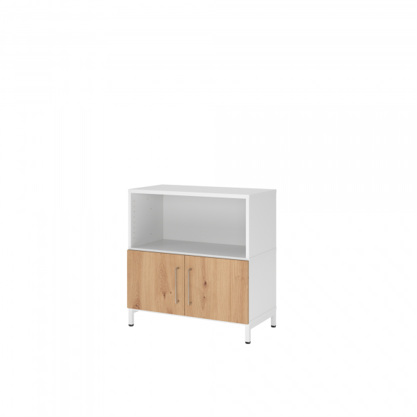 4032062307472 - Regalschrank FlexWall VFW28T1KUWRBS nein 2 OH weiß asteiche 80x828x417cm (BxHxT) 4032062307472 Hammerbacher