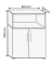 Regalschrank FlexWall, VFW38T2KGWRBS weiß, asteiche 2 Fachböden 80,0 x 40,0 x 109,8 cm