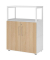 Regalschrank FlexWall, VFW38T2RGWEBS weiß, eiche 2 Fachböden 80,0 x 40,0 x 109,8 cm