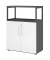 Regalschrank FlexWall, VFW38T2RGGWBS grafit, weiß 2 Fachböden 80,0 x 40,0 x 109,8 cm
