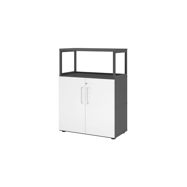 4032062307670 - Regalschrank FlexWall VFW38T2RG G W BS abschließbar 3 OH grafit weiß 80x1098x40cm (BxHxT) 4032062307670 Hammerbacher