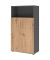 Regalschrank FlexWall, VFW48T3KGGRBS grafit, asteiche 3 Fachböden 80,0 x 40,0 x 145,0 cm