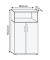 Regalschrank FlexWall, VFW48T3KGGEBS grafit, eiche 3 Fachböden 80,0 x 40,0 x 145,0 cm