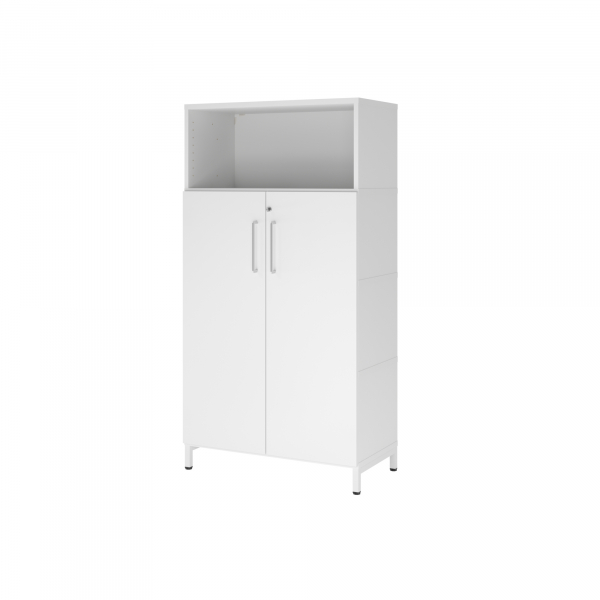 4032062307823 - Regalschrank FlexWall VFW48T3KUWWBS abschließbar 4 OH weiß 80x1532x417cm (BxHxT) 4032062307823 Hammerbacher