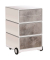 easyOffice Industrial Rollcontainer weiß, bunt 4 Auszüge 39,0 x 43,6 x 64,2 cm