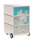 easyOffice Industrial Rollcontainer weiß, bunt 4 Auszüge 39,0 x 43,6 x 64,2 cm