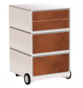 easyOffice Industrial Rollcontainer weiß, bunt 4 Auszüge 39,0 x 43,6 x 64,2 cm