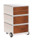 easyOffice Industrial Rollcontainer weiß, bunt 4 Auszüge 39,0 x 43,6 x 64,2 cm