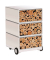 easyOffice Industrial Rollcontainer weiß, bunt 4 Auszüge 39,0 x 43,6 x 64,2 cm