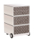 easyOffice Industrial Rollcontainer weiß, bunt 4 Auszüge 39,0 x 43,6 x 64,2 cm