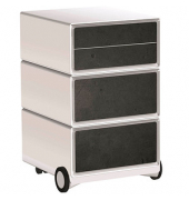 easyOffice Industrial Rollcontainer weiß, bunt 4 Auszüge 39,0 x 43,6 x 64,2 cm