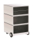 easyOffice Industrial Rollcontainer weiß, bunt 4 Auszüge 39,0 x 43,6 x 64,2 cm