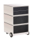 easyOffice Contents Rollcontainer weiß, bunt 4 Auszüge 39,0 x 43,6 x 64,2 cm