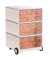 easyOffice Industrial Rollcontainer weiß, bunt 4 Auszüge 39,0 x 43,6 x 64,2 cm