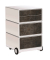 easyOffice Contents Rollcontainer weiß, bunt 4 Auszüge 39,0 x 43,6 x 64,2 cm